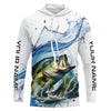 Maxcorners Largemouth Bass Fishing Custom Long Sleeve Tournament Fishing Shirts, Bass Fishing Jerseys LM0201
