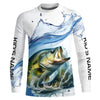 Maxcorners Largemouth Bass Fishing Custom Long Sleeve Tournament Fishing Shirts, Bass Fishing Jerseys LM0201