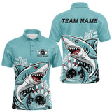 Maxcorners Shark Custom Bowling Jerseys, Shark Bowling Tournament Polo Shirts