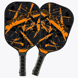 Maxcorners Custom Orange Pickleball Paddles For Men And Women, Pickleball Team Members Paddle, Pickleball Gifts