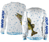 Maxcorners Customize Name Walleye Fishing 3D Shirts