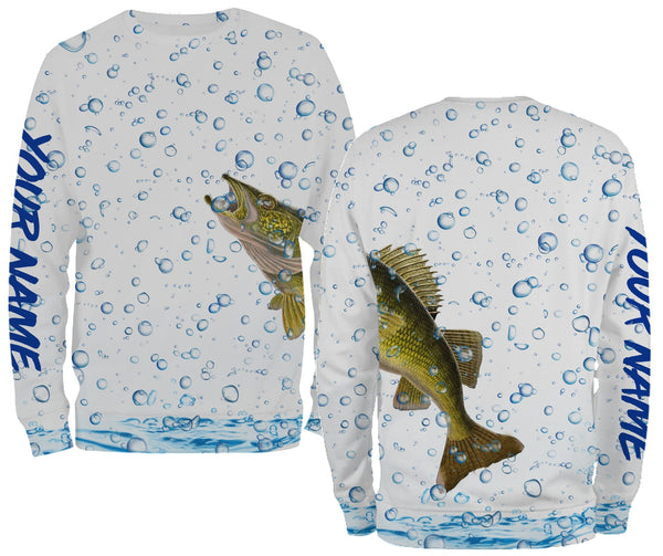 Maxcorners Customize Name Walleye Fishing 3D Shirts