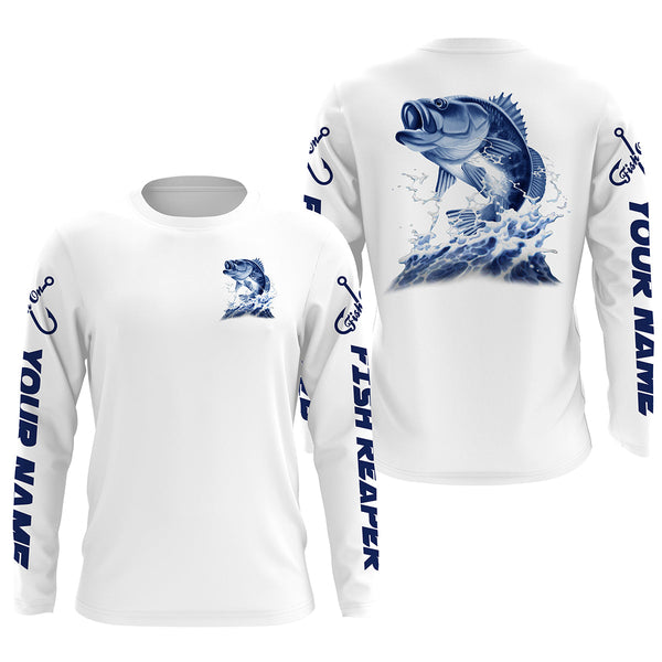 Maxcorners Customize Name Bass Fishing 3D Shirts