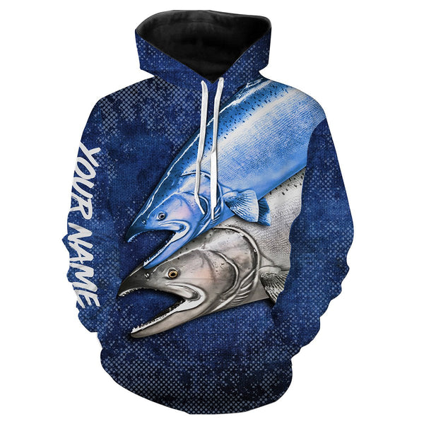 Maxcorners Personalized All Over Printed Chinook Salmon (King Salmon) Fishing Camo 3D Shirts