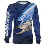 Maxcorners Personalized All Over Printed Chinook Salmon (King Salmon) Fishing Camo 3D Shirts
