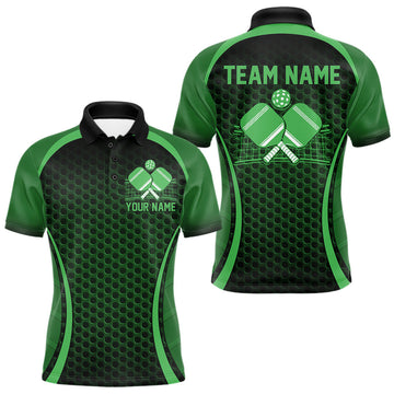 Maxcorners Custom Green Pickleball Shirts For Men, Men's Pickleball Outfit Pickleball Team Shirts LM1202