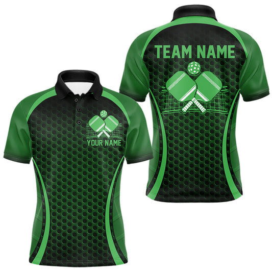 Maxcorners Custom Green Pickleball Shirts For Men, Men's Pickleball Outfit Pickleball Team Shirts LM1202
