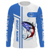 Maxcorners Tuna Fishing American Flag performance Fishing Shirts, personalized Patriotic Fishing gifts LM0501