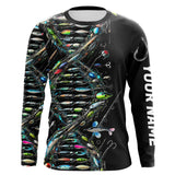 Maxcorners Fishing DNA Custom Long Sleeve UV Protection Performance Fishing Shirts LM0607
