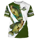 Maxcorners Customized Name Crappie Fishing Camo 3D Hoodie