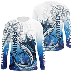 Maxcorners Custom Sailfish Fishing Saltwater Long Sleeve Performance Shirts LM0607