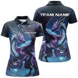 Maxcorners Dragon Bowling Jersey Customized Name, Team Name 3D Polo Shirt