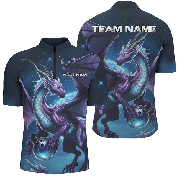 Maxcorners Dragon Bowling Jersey Customized Name, Team Name 3D Polo Shirt