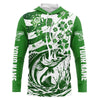 Maxcorners Custom St Patrick's Day American Flag Bass Fishing Shirts, Shamrock Flag Bass Fishing Jerseys LM0201