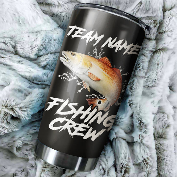 Maxcorners Redfish Puppy Drum Fishing Tumbler Crew Customize Name