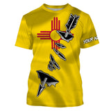 Maxcorners New Mexico Bow Hunter Hunting archer 3D arrow New Mexico Flag Customize name 3D All over print shirts - personalized Patriotic hunting apparel gift for men, women and kid - LM2608