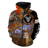 Maxcorners Custom Name Deer Hunting Orange Camo 3D All Over Printed Clothes