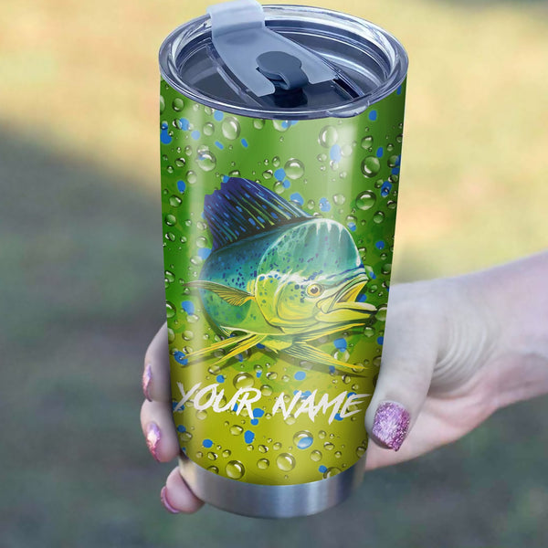 Maxcorners Mahi Mahi Fishing Tumbler Customize Name