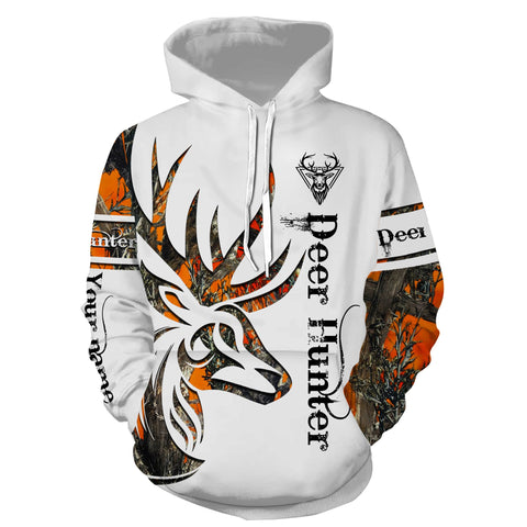 Maxcorners Deer Hunting Orange Customize Name 3D Shirts