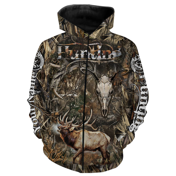 Maxcorners Custom Name Best Elk Hunting Camo 3D All Over Printed Clothes