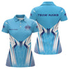 Maxcorners Custom Blue Pickleball Polo Shirts Pickleball Tournament