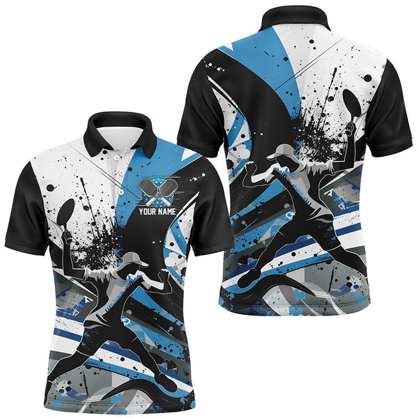 Maxcorners Custom Pickleball Shirts For Men, Men'S Pickleball Outfits | Blue