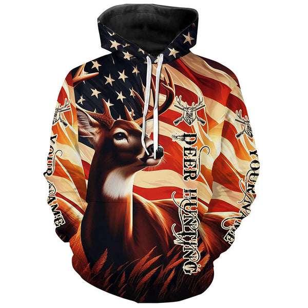 Maxcorners Personalized Deer Hunting Shirts Deer Antler Deer Hunter Clothing For Men And Women Hunting Outfits LM2608