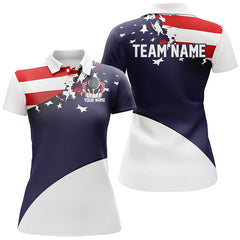 Maxcorners Custom American Flag Bowling Jerseys Patriotic Bowling Shirts
