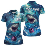 Maxcorners Custom Shark Bowling Shirts, Shark Bowling Team Shirt