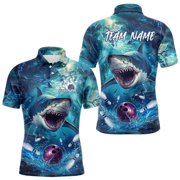 Maxcorners Custom Shark Bowling Shirts, Shark Bowling Team Shirt