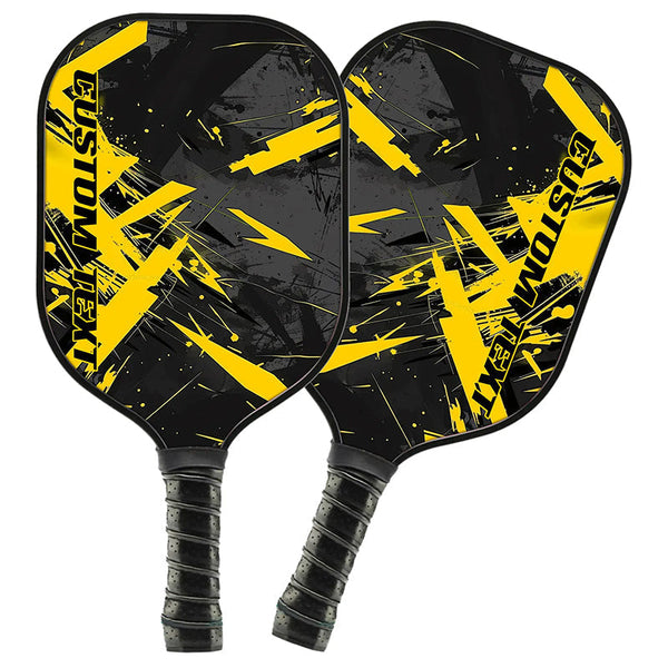 Maxcorners Custom Yellow Pickleball Paddles For Men And Women, Pickleball Team Members Paddle, Pickleball Gifts