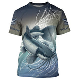 Maxcorners Personalized Catfish Fishing Jerseys, Catfish Long Sleeve Tournament Fishing Shirts MT2108