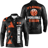 MaxCorners Pickleball It's Always Season Customized Name, Team Name 3D Polo Shirt For Men