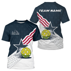Maxcorners Custom Pickleball Jerseys, Patriotic US Pickleball T-Shirts For Men Team League 2 LM0803