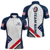 Maxcorners Custom Patriotic Dart Jerseys For Players, US Flag Dart Team Polo Shirts For Men TU1908