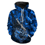 Maxcorners Love hunting deer blue camo personalized deer shirts, deer hunting Shirts  LM2608