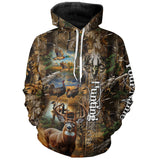 Maxcorners Deer Hunting Camo Customize Name 3D All Over Printed Shirts Personalized gift For Hunting Lover LM2608