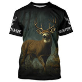 Maxcorners Deer Hunting Customize Name 3D All Over Printed Shirts, personalized Deer hunting apparel  LM2608