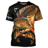 Maxcorners Carp Halloween Fishing Customize Name 3D Shirts