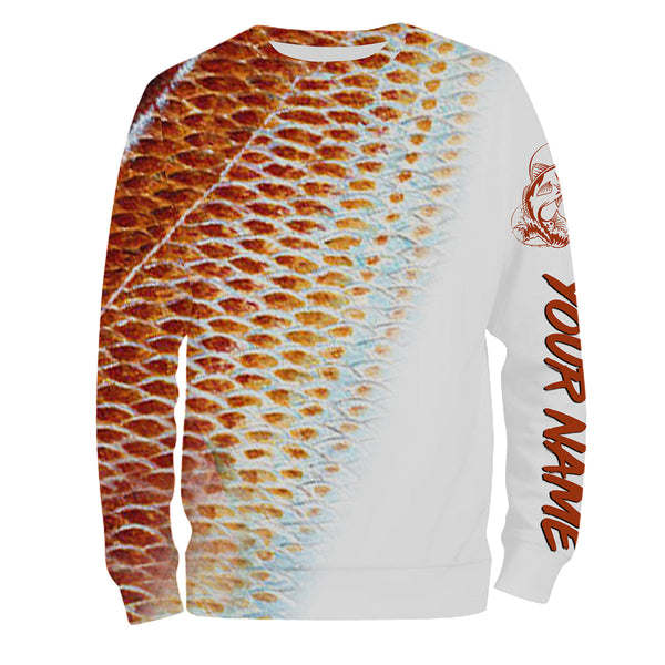 Maxcorners Redfish Puppy Drum Fishing Customize Name 3D All Over Printed Shirts