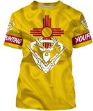 Maxcorners New Mexico NM Elk Hunting Customize Name 3D All Over Printed Shirts For Adult And Kid Personalized Hunting Gift LM2608