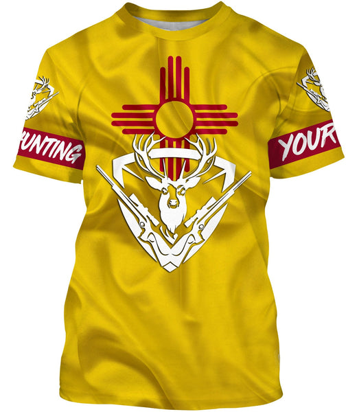 Maxcorners New Mexico NM Elk Hunting Customize Name 3D All Over Printed Shirts For Adult And Kid Personalized Hunting Gift LM2608