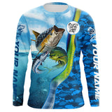 Maxcorners Mahi-mahi, Wahoo, Tuna Offshore Slam Saltwater 3D Shirts Customize Name