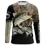 Maxcorners Customized Name Striped Bass Fishing 3D Shirts