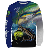 Maxcorners Mahi-mahi, Wahoo, Tuna Customize Name 3D Shirts