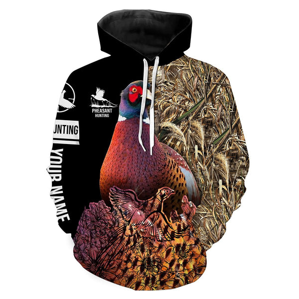 Maxcorners Pheasant Hunting Camo Customize Name 3D Shirts