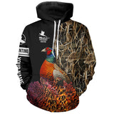 Maxcorners Pheasant Hunting Camo Customize Name 3D All Over Printed Shirts Personalized Hunting gifts LM2608