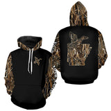 Maxcorners Arkansas duck hunting Waterfowl Camo Customize 3D All Over Printed Shirts Personalized Hunting gifts LM2608