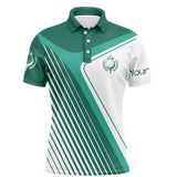 Maxcorner Customized Name Green Golf Tournament 3D Polo Shirt