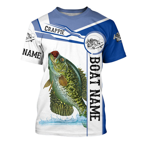 Maxcorners Crappie Fishing Customize Name 3D Shirts